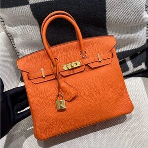 ❌SOLD❌Hermes Birkin 25 Classic orange 
Togo Leather GHW
Stamp P (2012)